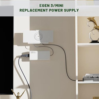 Fuente de Alimentación CA Starlink Gen3 y Mini, Adaptador para Portátil GaN de 144W, Entrada 48V 3A, Salida 1M, Cable CA de 5M, Cable CC, Cargador con Protección Múltiple