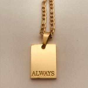 2025 verano impermeable acero inoxidable 18K oro collares se aman más collar Figaro cadena collar pareja joyería - Product Image 6