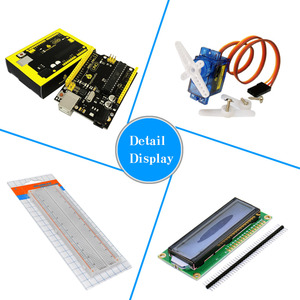 OEM/ODM Relais Ultraschall-Schrittmotor 1602 LCD PIR-Bewegungsmelder Fernbedienung Fortgeschrittenes Lernset mit U No R3 für <span class=keywords><strong>Arduino</strong></span> Starter - Product Image 3