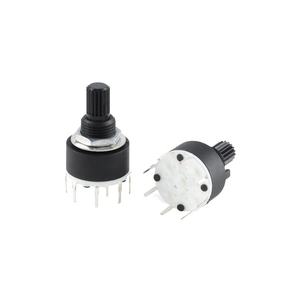 5 uds SR16 plástico 16MM interruptor de banda giratoria 2 polos 3 4 posiciones 1 polo 4 5 6 7 8 posiciones longitud del mango 15MM interruptor de banda de eje - Product Image 3