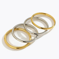 Bracelet pour femme en acier inoxydable plaqué or 18 carats, anti-ternissement, élégant, bijoux, bracelets