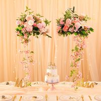 Support à fleurs en acrylique transparent pour décorations de mariage à domicile