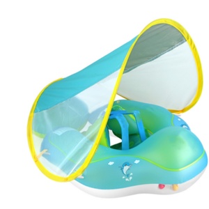 Bouée de natation gonflable en PVC pour enfant avec auvent, tailles S, L, XL pour les jeux des enfants - Product Image 1