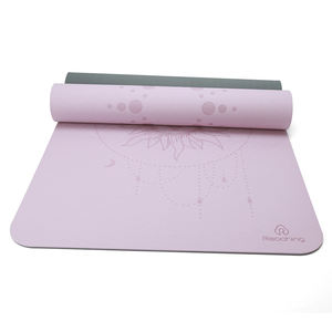 Tapete de <span class=keywords><strong>Yoga</strong></span> Ecológico Profesional de Fábrica al por Mayor, Antideslizante, con Patrón Personalizado, de TPE de <span class=keywords><strong>6</strong></span> mm de Grosor <span class=keywords><strong>para</strong></span> <span class=keywords><strong>Principiantes</strong></span> - Product Image 4