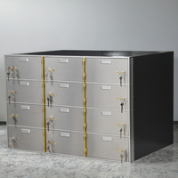 Hochwertiger Safe aus Edelstahl mit Schlüssels chloss Bank Vault Locker für sichere Aufbewahrung