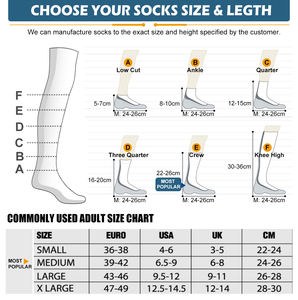 महिलाओं के पॉटले घुटने के उच्च sock उच्च लोचदार कफ़ आकस्मिक संपीड़न मोजे कस्टम लोगो - Product Image 6