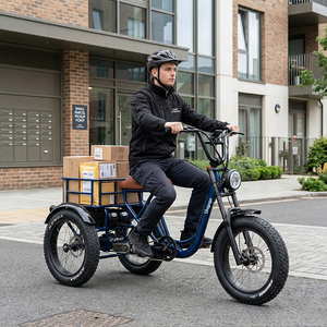 Tricycle électrique K4 à 3 roues, vélo électrique utilitaire pour le <span class=keywords><strong>transport</strong></span> familial, le <span class=keywords><strong>transport</strong></span> de marchandises et l'utilisation domestique - Product Image 6