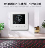 Thermostat intelligent WiFi Tuya 2026 en aluminium, régulateur de température ambiant à bouton-poussoir pour chauffage au sol (eau/électrique) 240 V