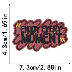 Patchs brodés à repasser avec citations positives et phrases « Have a Great Day » - Product Image 4