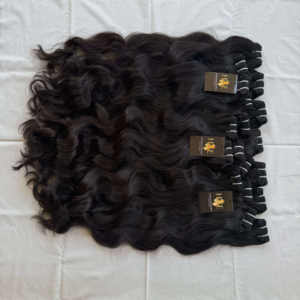 Vendeurs de cheveux bouclés raides brésiliens Fournisseur de cheveux humains de vison naturel paquets de cheveux bruts noirs - Product Image 2