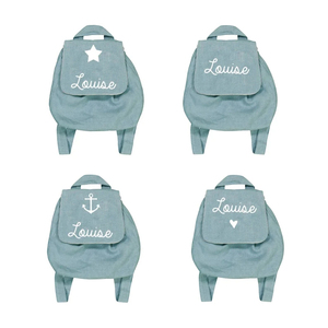 Sac à dos personnalisé pour enfants <span class=keywords><strong>avec</strong></span> prénom, sac à dos scolaire personnalisé pour garçons, filles, femmes, mini sac à dos en coton - Product Image 4