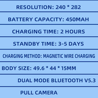 Montre intelligente SM401 avec 2 bracelets, écran HD de 2,2 pouces, surveillance de la santé, batterie de grande capacité de 450 mAh, appels Bluetooth, fonction carte SIM 2G
