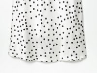 TAOP&ZA Robe sexy et tendance pour femmes, style européen et américain, dos nu, dentelle ajourée, patchwork, à pois, 9472