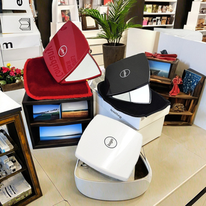 Hot-công chúa xách tay gấp du lịch trang điểm Túi Túi mini hai mặt mỹ phẩm Gương cho cô gái cá tính năng - Product Image 5