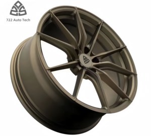 Rines 722Auto Gold de 10 Radios, 1 Pieza, Aleación Forjada para SUV, 19-23 Pulgadas, 5x112/5x114.3 PCD, Diseño Cóncavo, Certificación DOT, para Mercedes <span class=keywords><strong>GLS</strong></span> - Product Image 4