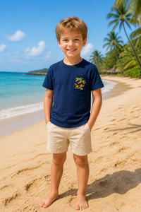 Camiseta <span class=keywords><strong>Chicco</strong></span> Vintage de Algodón, Cuello Redondo, Manga Corta, Lisa, para Niños y Adolescentes Unisex (Paquete de <span class=keywords><strong>1</strong></span>) - Product Image 2