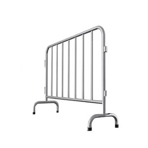 Fábrica de acero duradero resistente Barricada ironFrame Galvanizado Temporal Control de multitudes Valla Construcción de carreteras Eventos Bajo - Product Image 5