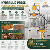 Presse hydraulique de compactage de poudre pour la fabrication de blocs de cocofibre et de briquettes de tourbe de coco