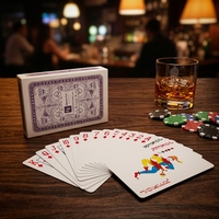 Cartes à jouer personnalisées imprimées en usine, finition lin premium, jeu de poker personnalisé pour mariage, publicité d'entreprise, cadeaux