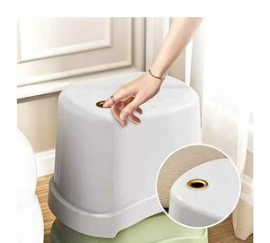 Taburete Pequeño, Taburete Doméstico, Taburete de Plástico Reforzado para Sala de Estar, Taburete de Ducha para Niños, Reposapiés para Baño - Product Image 6