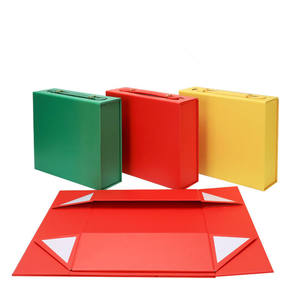 Boîte de transport pliable en PP pour instruments, rouge, verte, jaune, avec poignée de transport et protection - Product Image 1