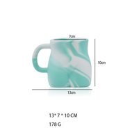 Mug à eau potable créatif en silicone pliable, léger, moderne, motif cœur, 360 ml, coloré, réutilisable, flexible, incassable