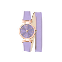 Montre analogique Seiko à mouvement à quartz avec bracelet en cuir élégant, boîtier en alliage résistant à l'eau et cadran en verre