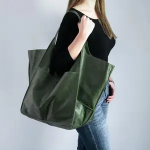 Minimalist ische Einkaufstaschen Frauen Große Schulter Vintage Tasche Übergröße Weiche Leder handtaschen aus der Türkei