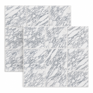 Mosaïque de marbre gris Carrara, mosaïque de marbre Bianco Carrara, mosaïque de marbre Carrara poli, crédence de cuisine en marbre Carrara - Product Image 3