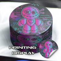 Lumière LED étui transparent briquet coupe-vent flamme rouge kuromi pipe hello kitty cartoon smoking cigarette rolling tray grinder