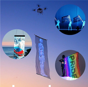 Customizable Foldable Textile LED <strong>Magic</strong> Carpet <strong>Screen</strong> Transparent Flying Display with Video Wall Hoisting Outdoor Events - Product Image 6