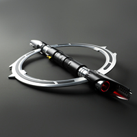 LGTMarrok Inquisitor Lightsaber RGB Neopixel con Empuñadura Metálica, Sonido de Oscilación Suave, Sable de Duelo Estilo Señor Oscuro