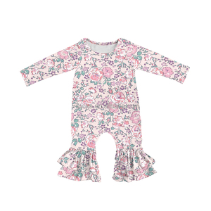 <span class=keywords><strong>Abiti</strong></span> per bambini all'ingrosso Boutique abbigliamento manica corta stampa floreale vestito per bambini <span class=keywords><strong>con</strong></span> pizzo - Product Image 4