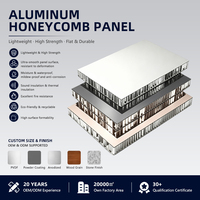 Panneau sandwich en nid d'abeille en aluminium OEM ODM 4 mm 6 mm 8 mm 10 mm ignifuge insonorisant pour revêtement de bâtiment