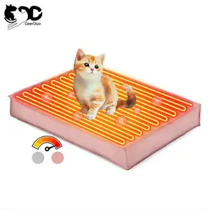 GeerDuo resistente impermeabile 5V/12V morbido elettrico riscaldato per animali domestici riscaldamento tappetino riscaldante per cani e gatti