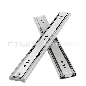 Glissières de tiroir noires Yijun en acier laminé à froid épaissi, silencieuses, avec amortissement hydraulique, pour armoires et placards, rails de glissière dissimulés - Product Image 2