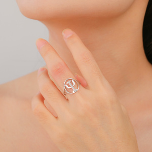 Anillos redondos con símbolo Myshape Psi, anillo de acero inoxidable para hombres y mujeres, letra griega, psicología, psiquiatría, signo médico, regalo de joyería - Product Image 3