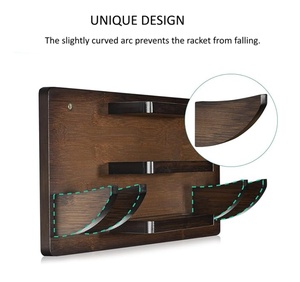 Supporto da Parete per Racchette da <span class=keywords><strong>Ping</strong></span> <span class=keywords><strong>Pong</strong></span>, Espositore in Legno per Racchette da Tennis da Tavolo, Organizzatore per Accessori da <span class=keywords><strong>Ping</strong></span> <span class=keywords><strong>Pong</strong></span> - Product Image 5