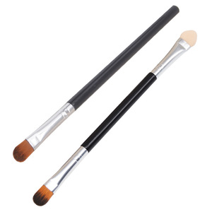 Juego de brochas para sombra de ojos, pelo de poni, cerdas de 1 cm, mango de plástico, herramienta de maquillaje para mezclar y aplicar sombra de ojos - Product Image 2