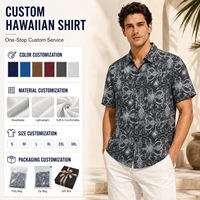 Camisas Hawaianas Vintage Estampadas para Hombre, Impresión Digital, Transpirables, de Secado Rápido y Antiarrugas, para Vacaciones
