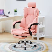 Chaise de bureau exécutive ergonomique moderne et réglable en cuir souple avec fonctions inclinables et pivotantes pour la maison et la salle de sport (vente en gros)