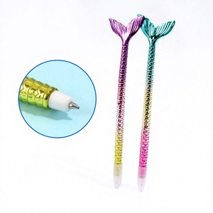 Competitive Pricing Shiny Mermaid <strong>Pens</strong> 0.7mm Ballpoint Fancy <strong>Pen</strong> Gel Ink for Children Teenagers and <strong>Adults</strong> with Protective Cap - Product Image 1