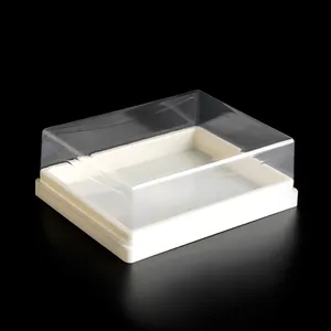 Newest cake food packaging injection Blister PS clear plastic tray with PET lid for food