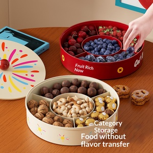 Mesa de Centro de Plástico de Alta Gama para Sala de Estar, con Tapa Sellada para Frutos Secos, Dulces y Bocadillos, Plato Multicapa para Frutas Secas <span class=keywords><strong>SJ</strong></span> - Product Image 1