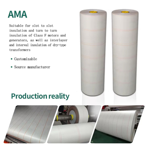 Matériaux isolants composites en papier Nomex Ama Aramid, papier d'aramide Nomex AMA, <span class=keywords><strong>rouleau</strong></span> de papier isolant pour bobinage - Product Image 1