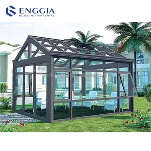 Abri de jardin moderne en aluminium pour l'extérieur, imperméable, véranda, serre, hôtels, solarium commercial, jardin d'hiver, villa - Product Image 3