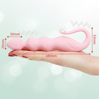 Weibliches Orgasmus-Masturbationsgerät USB Geräuschloser Meerjungfrauen-Vibrator 10 Frequenzen 100% Wasserdicht Latex Silikon/ABS