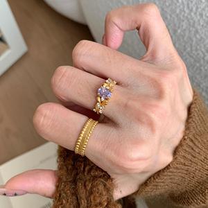 แหวนเงินแท้ S925 ดีไซน์หรูหรา รูปดอกบาวฮินี ขัดเงา สไตล์วินเทจ สำหรับผู้หญิง แหวนปลายนิ้ว ประดับเพชร - Product Image 4