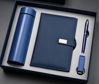 Ensemble Cadeau Luxe 2026 pour Entreprises : Carnet A5 en Cuir Personnalisable, Stylo, Mug Isotherme et Clé USB