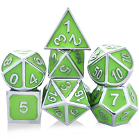2025 jeu de dés en métal jeu de table RPG dés 7 pièces ensemble dés en métal personnalisables